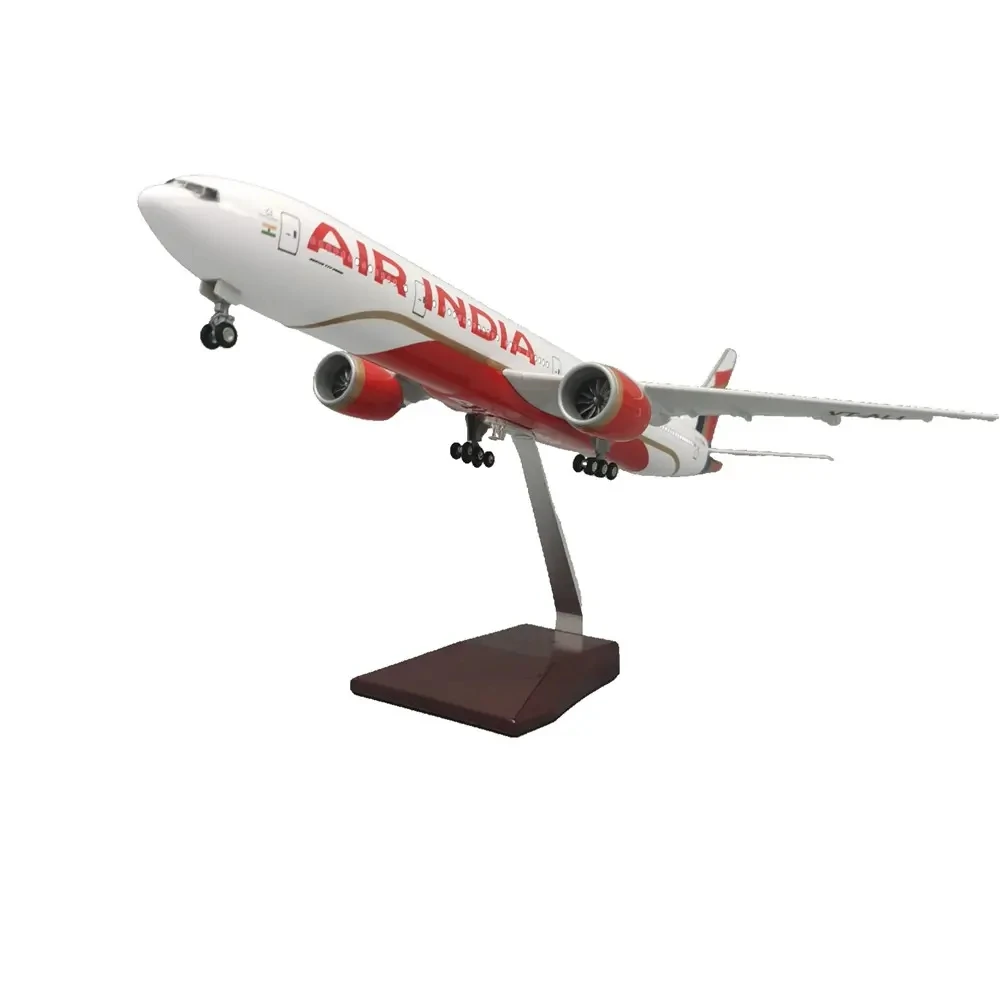 1/157 Scale B777 India 47cm Airplane Model Plane Aircraft with Landing Gear Kit To Build Diecast Model Toy Plane Resin Home deco