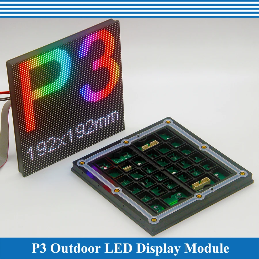

192*192mm Outdoor P3 P6 Full color LED Display Module