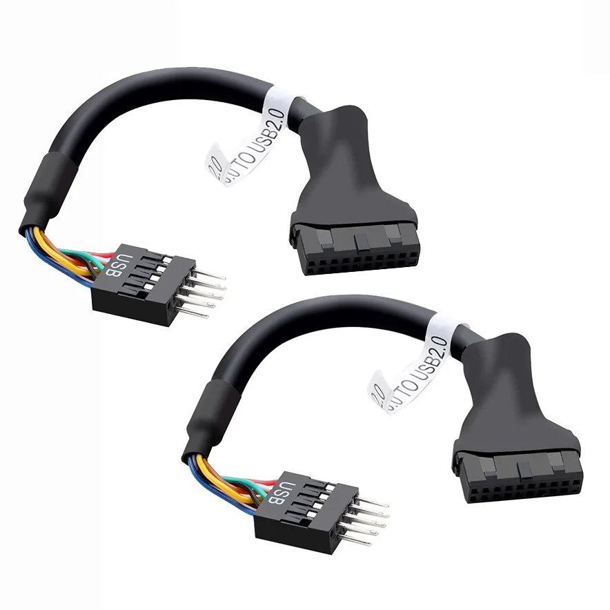Motherboard Internal USB 3.0 19Pin/20Pin to USB 2.0 9Pin Connector Converter Adapter Extension Cable for Desktop Computer