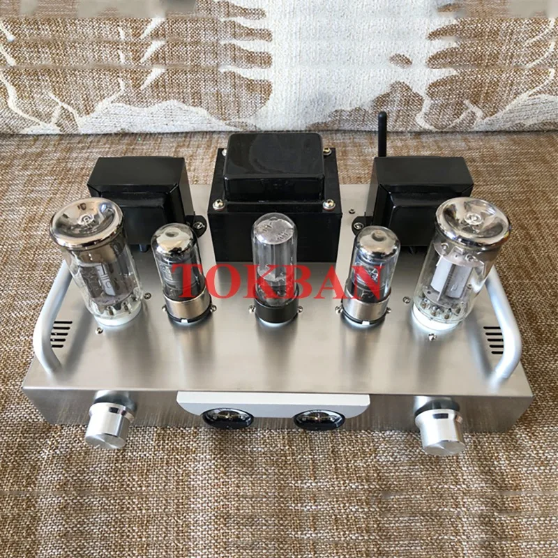 Tokban Fu50 Vacuum Tube Amplifier Kit Diy High Power 8w*2 Bluetooth 5.0 HIFI Class A Audio Amplifier Vu Meter Diy Amp Audio