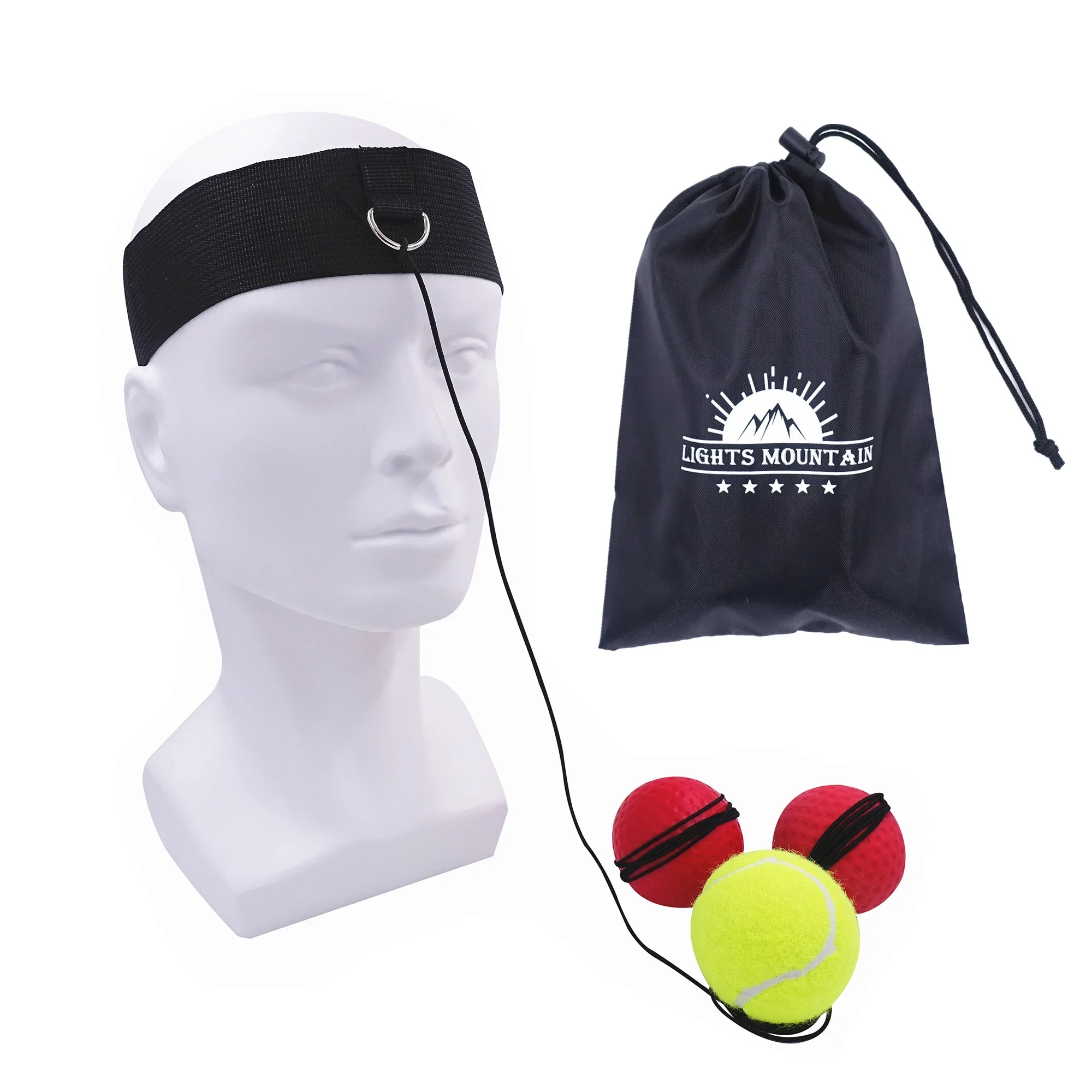 Boxing Reflex Ball Set 3 Difficulty Level Boxing Balls with Adjustable Headband for Punching Speed Reaction Agility Training