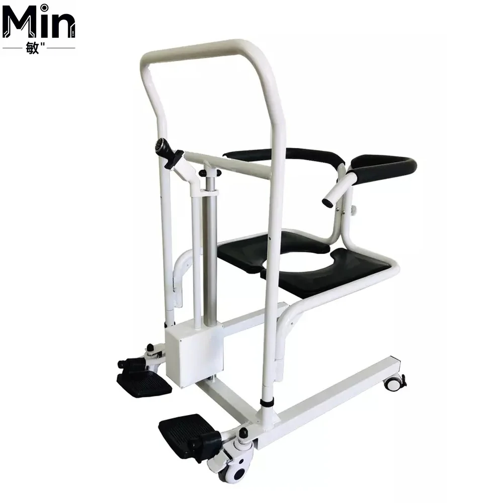 

Multifunctional Patient Transfer Chair, Portable Hydraulic Commode Chair for Elderly Care