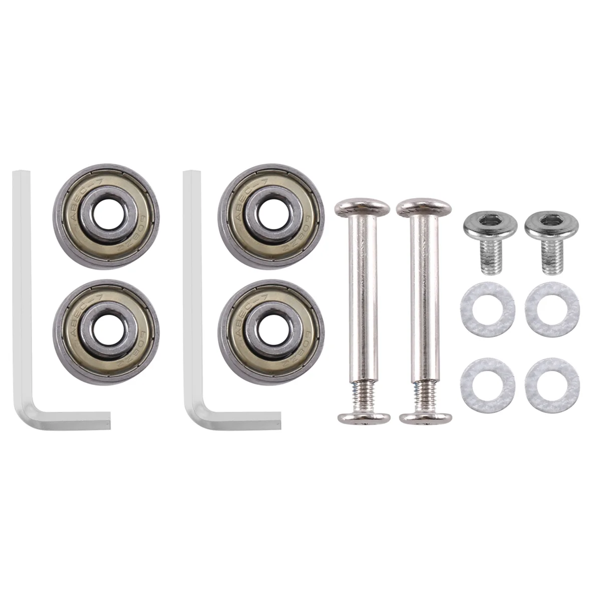 ABJY 80x24 مللي متر عجلات الأمتعة استبدال عجلات مع 6 مللي متر محامل الكربون الصلب عجلات لحقيبة تزلج 1 زوج #3