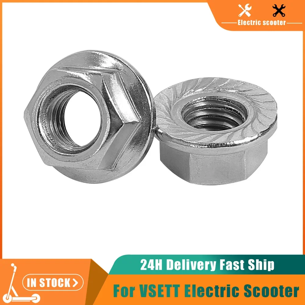 2PC M12 Iron Flange Nut for ZERO 8 9 8X VSETT 8+ 9+ Dualtron Kaabo Mantis INOKIM OXO OX Electric Scooter To Fix Motor Axle