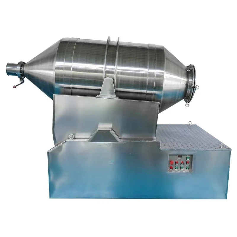 500L stainless steel food dry powder industrial food 2D rotary drum mixer