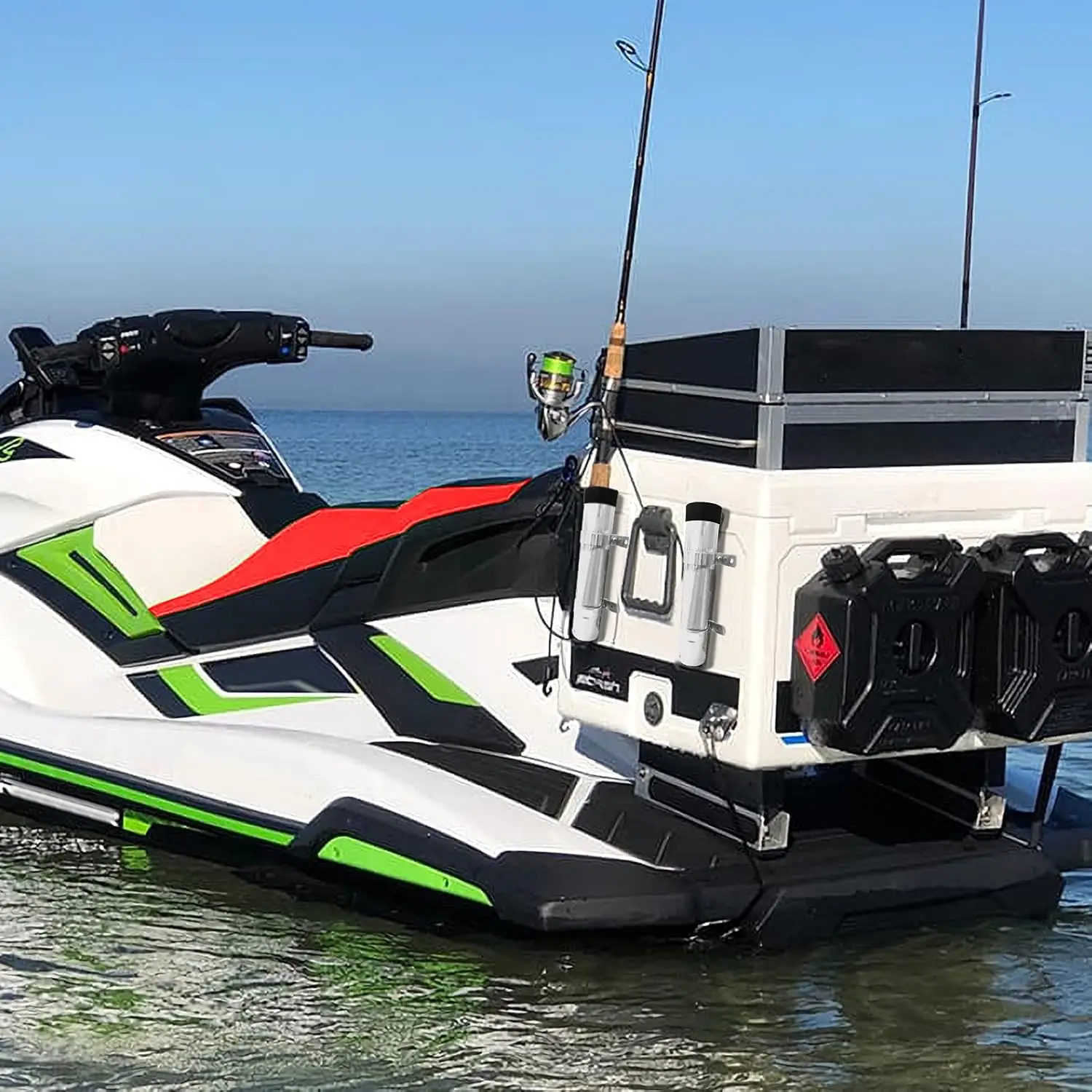 جدار فولاذي مقاوم للصدأ قضيب حامل الصيد الفولاذ جبل قضيب حامل البحرية الجانب قارب القطب أصحاب كاياك المياه المالحة المياه العذبة #6