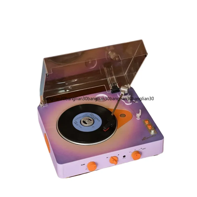 

Проигрыватель виниловых пластинок Bluetooth Стерео Ретро Фонограф Многофункциональный встроенный плеер