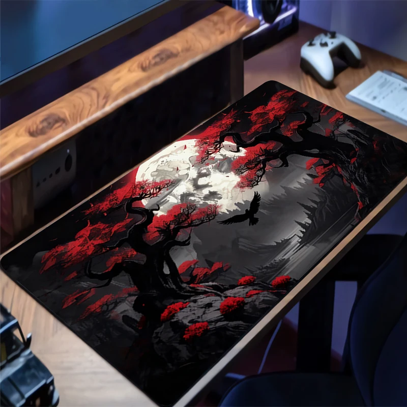 90x40cm Mouse Pad Japan Cherry Blossom Sakura Gamer pc Computer Desk Mat Modern Table Keyboard Laptop Carpet XXL Gaming Mousepad