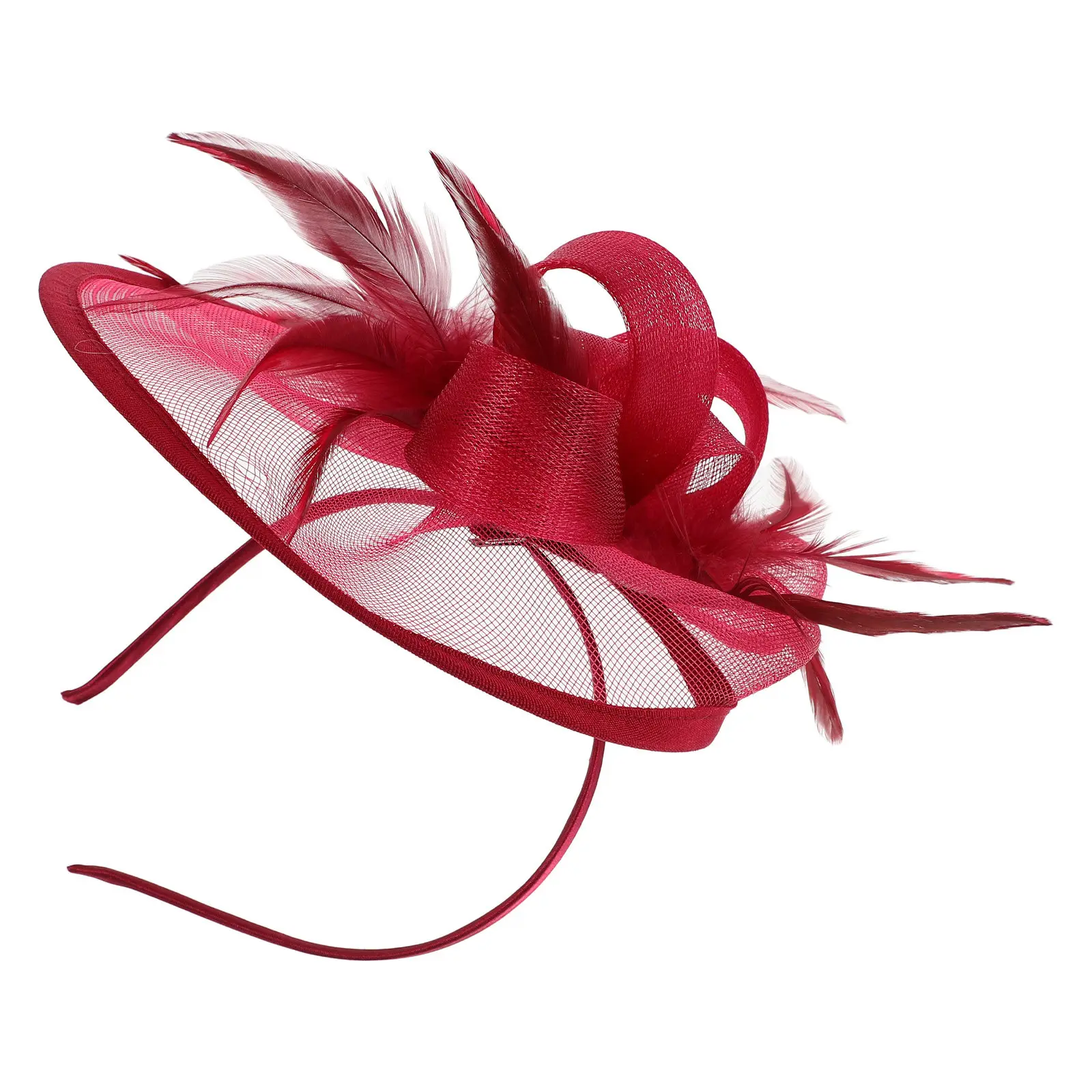 

Women Fascinators Tea Party Hat Elegant Headpiece Versatile Dressy Vintage Fancy Hat for Wedding Festival Fashion Accessories