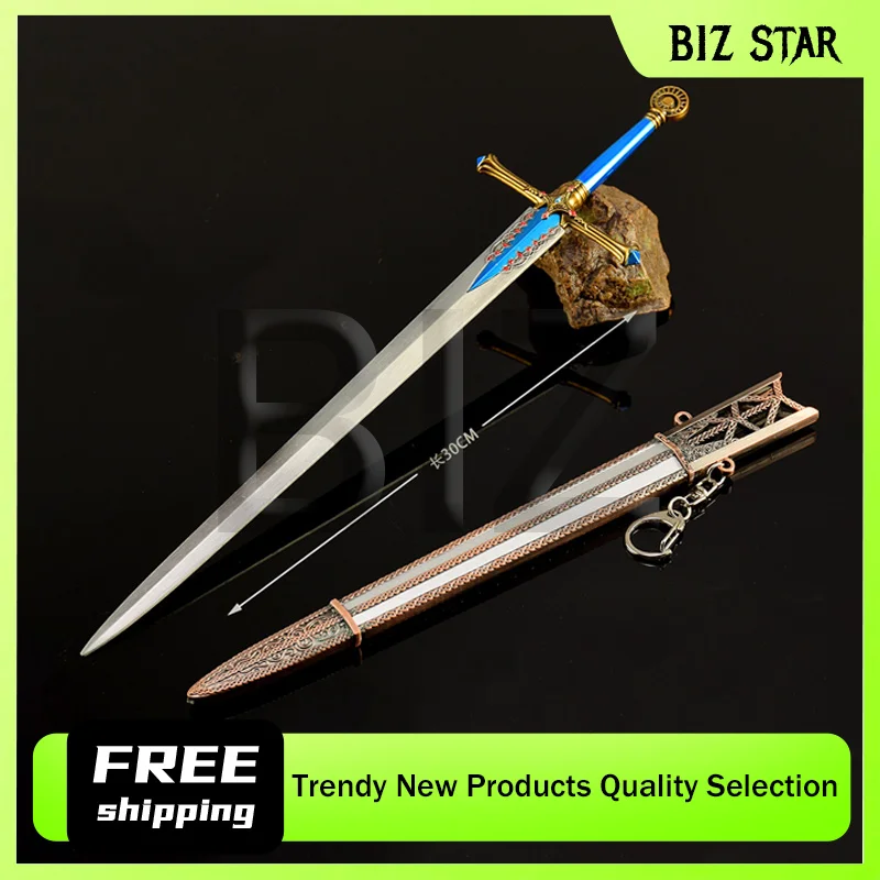 Espada Eldenn Knight of Kalia de 30CM/11,81 pulgadas con funda, periféricos de juego, espada de juguete, armas, modelos de accesorios, adornos de escritorio, regalos para niños