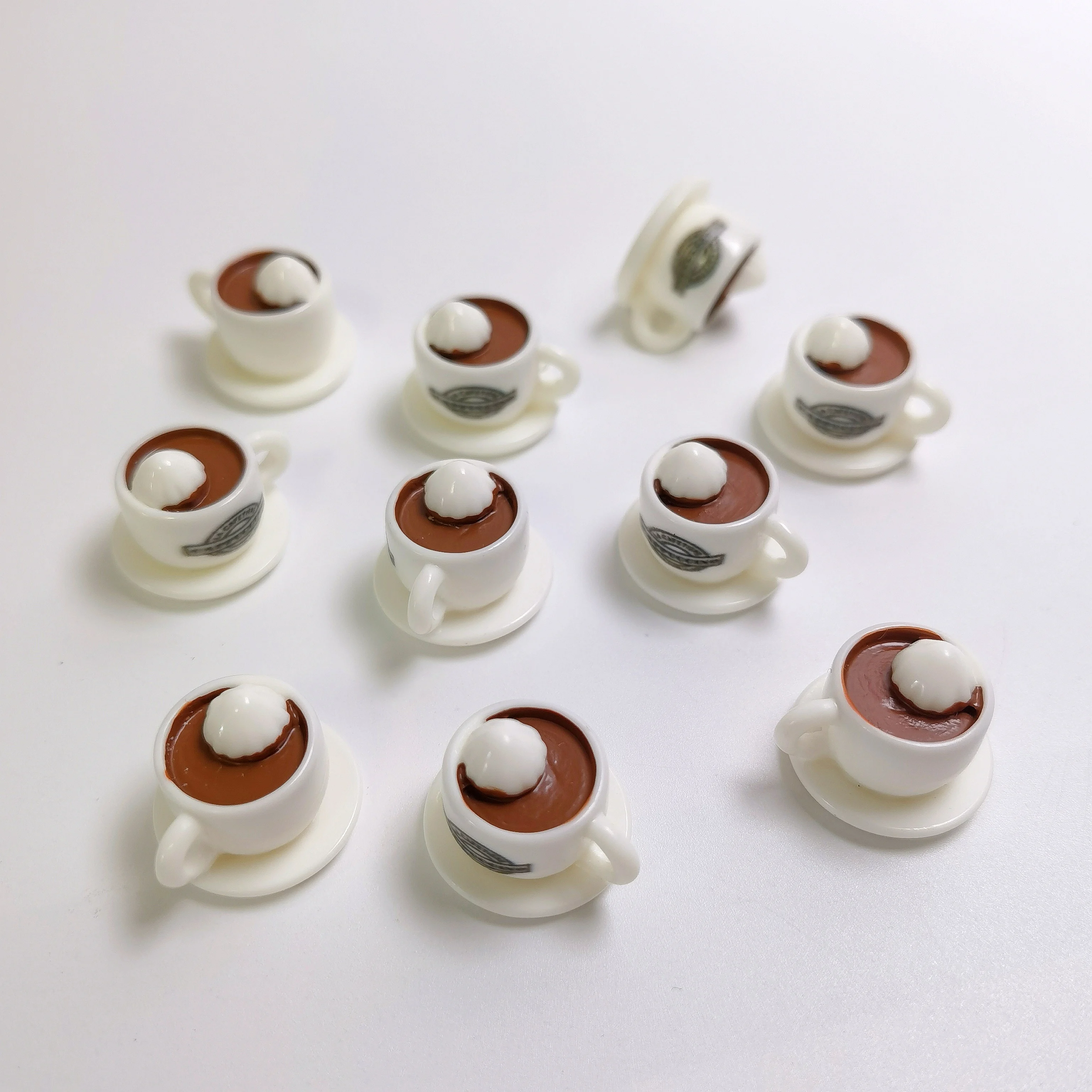 1/12 Doll house Simulation Mini Coffee Cup Model Coffee Shop Scene Decor Dolls House Accessories Pretend Play Toy