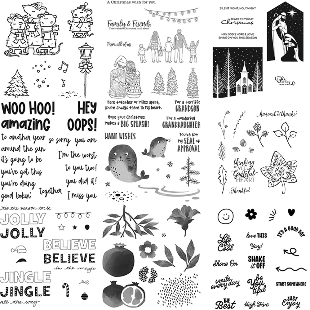 Weihnachts-Friedenssiegel, transparente Stempel für DIY-Bastelarbeiten, Karten, Fotoalbum, Scrapbooking, Dekoration, transparente Stempel