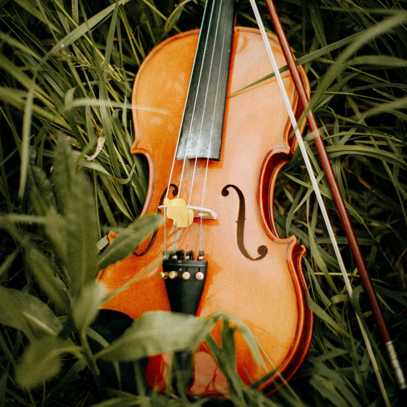 

4Pcs Violin Practice Mute Softens Sound Reduces Volume Perfect for Beginners and Neighbors Rubber Silencers Violin Mute