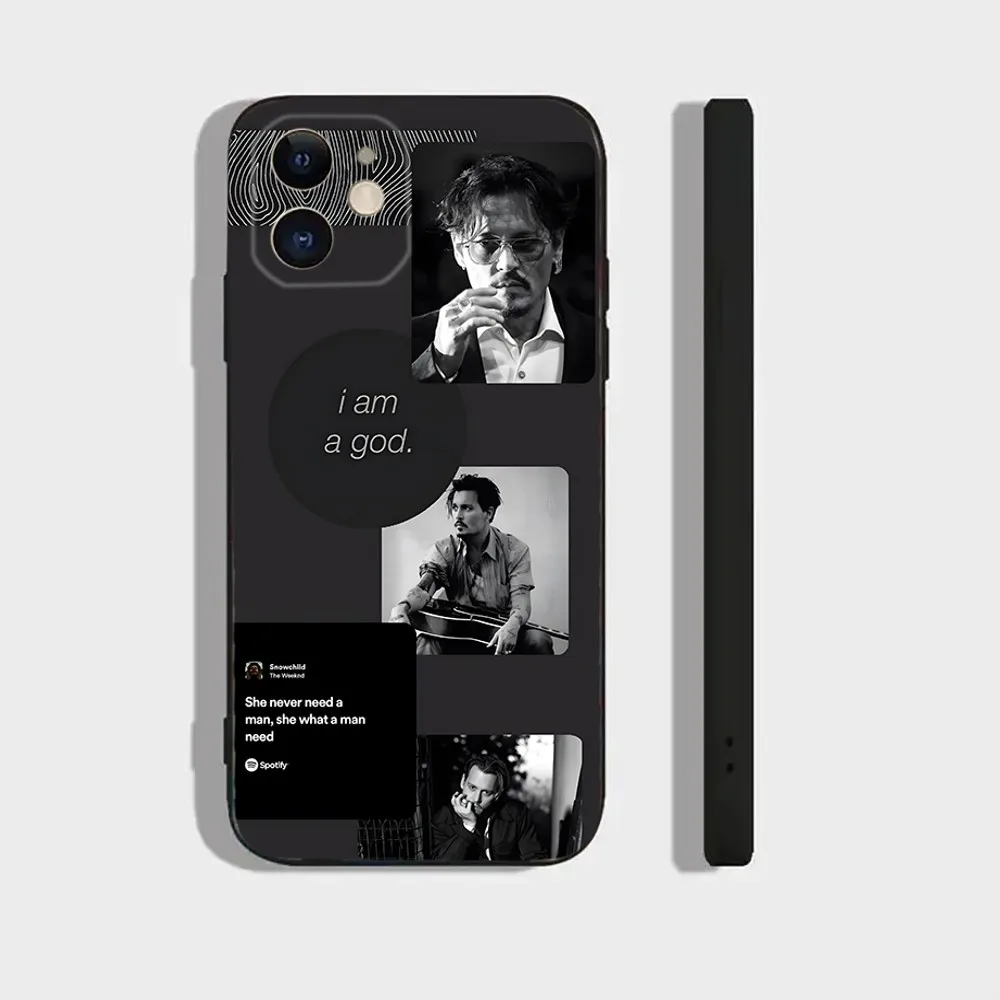 Johnny Depp  Phone Case For Iphone 16 15 11 13 14 Pro Max 7 8 Plus X Xr Xs Max 12mini Cover Case