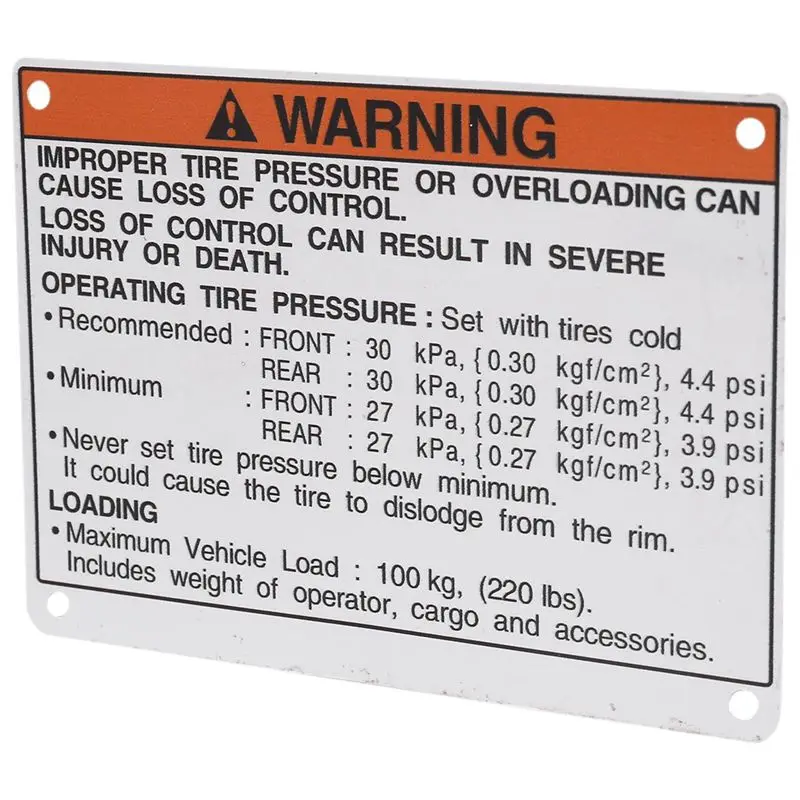 Exquisite 2X For Warning Decals Stickers Labels Aluminum Backed Raptor Blaster Banshee
