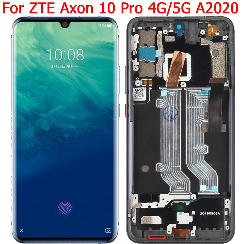 For ZTE Axon 10 Pro 5G Display LCD With Frame 6.47\