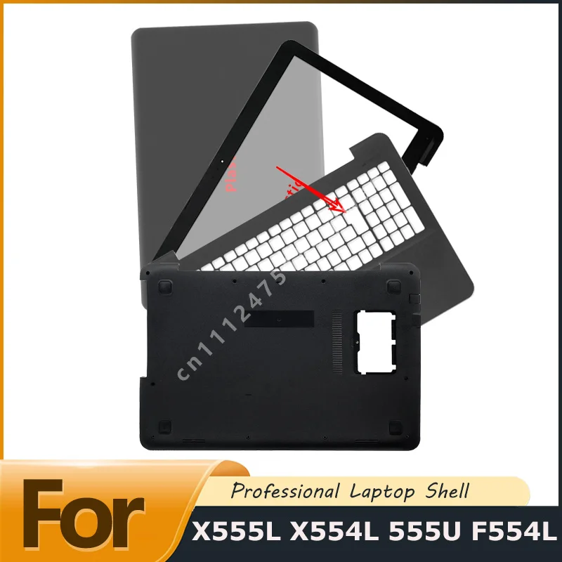 New  Laptop Screen Back Cover Screen Bezel Hinge Cover/Palmrest Bottom Cover Replacement For X555L X554L 555U F554L