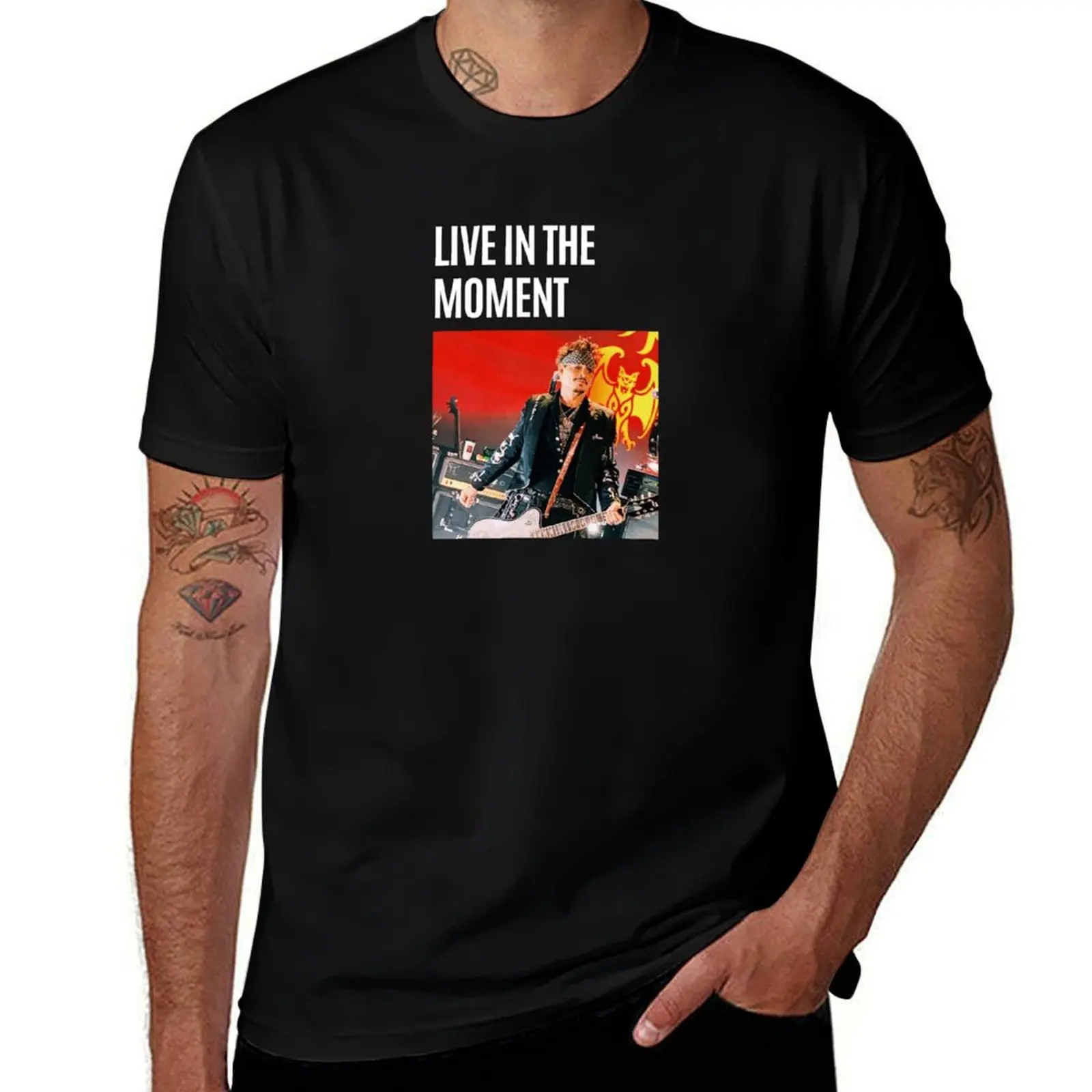 

Live In The Moment T-Shirt t shirt man luxury man t shirt designer T-Shirt