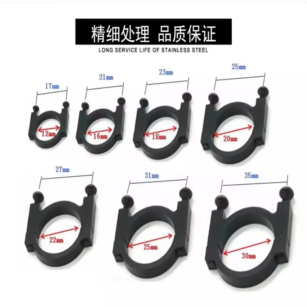 เครื่องจักรกล CNC อลูมิเนียม Tube Clamp สําหรับ 16 มม.20 มม.22 มม.25 มม.30 มม.หลอดคาร์บอนการเชื่อมต่อ Multi- แกน Drone กรอบการเชื่อมต่อ