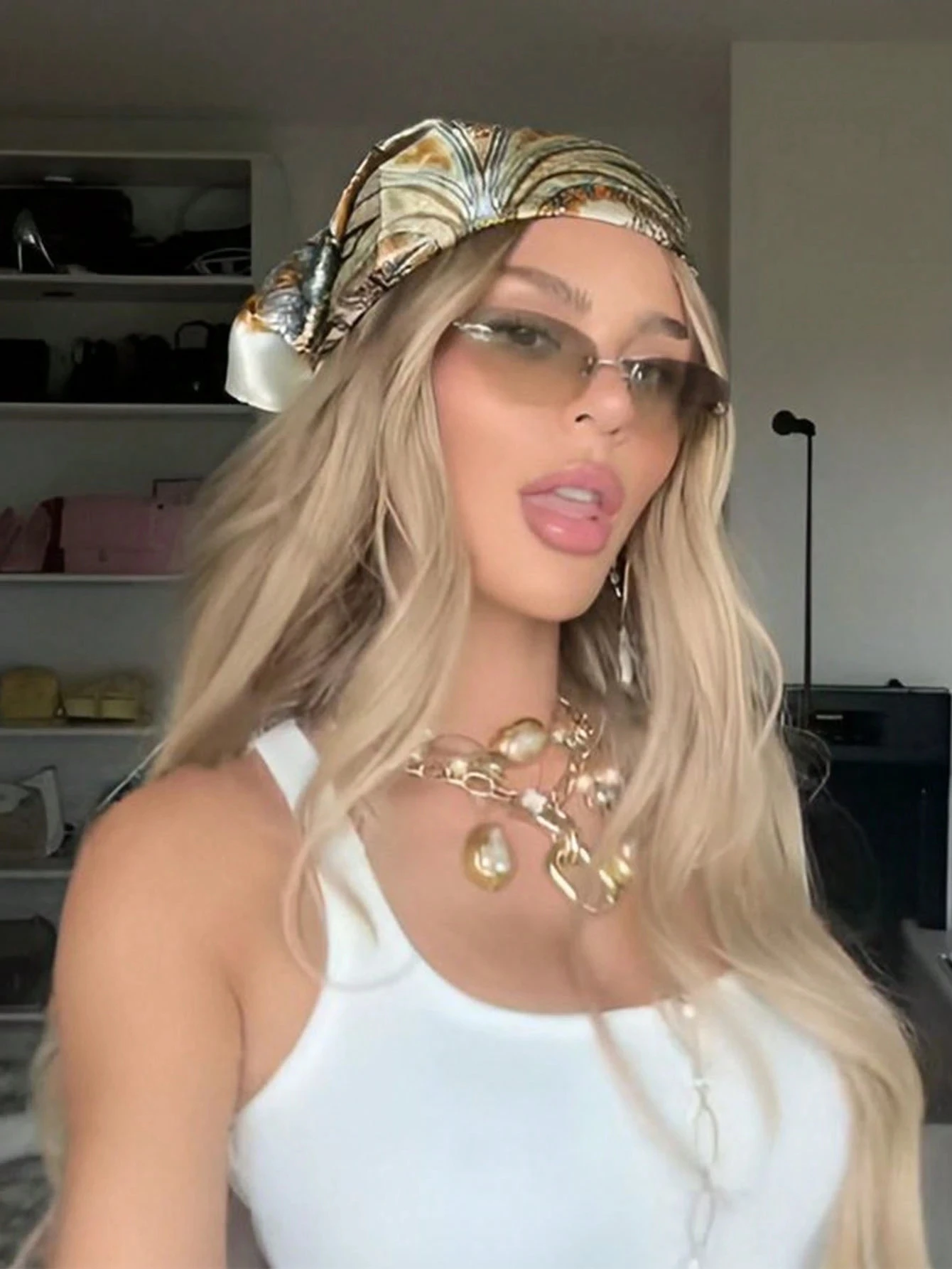 

Модные шелковые повязки для волос с принтом, женский шарф, новинка весны 202, элегантная бандана с цветочным принтом, платок на шею, повязки на голову, платок, женские шарфы