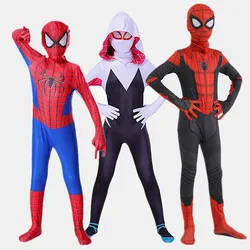 Kids Spider Superhero Costume Anime Game Cartoon Role Play Mask Costume Halloween Party Play Costume regalo per bambini