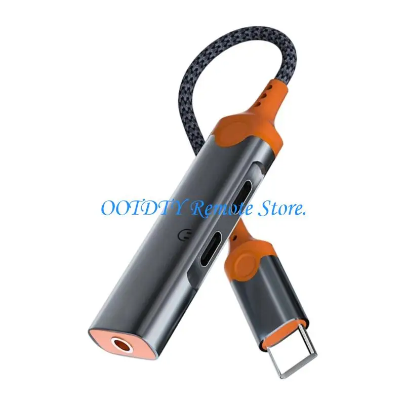  Type C To 3.5mm Adapter With 60W Charging Capability Perfect For Podcasting Gaming And Online Meetings