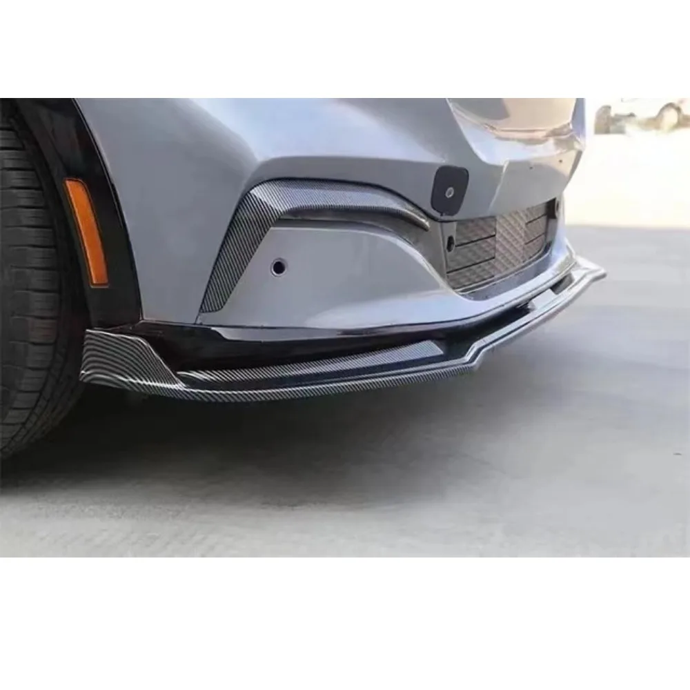 For 3PCS Ford Mustang Mach-E 2021 2022 Car Front Protector Bumper Lip Tuning Accessories Splitter Body Kit