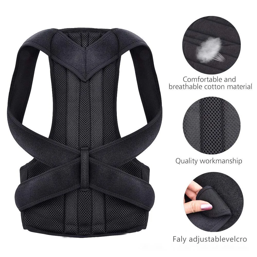 2023 Back Posture Corrector Shoulder Support Belt Upper and Lower Back Pain Relief Improve Spine Clavicle Brace Posture Vest