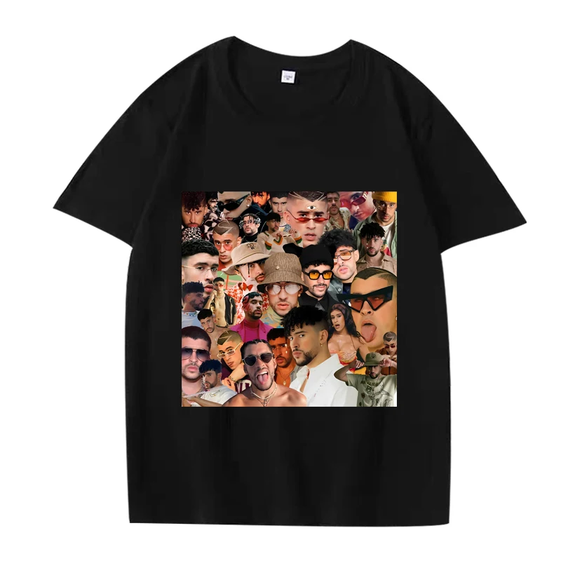 

Vintage Bad Bunny Essential T Shirt men women Oversized 100% Cotton cool fashion funny short sleeve Summer print Unisex tops