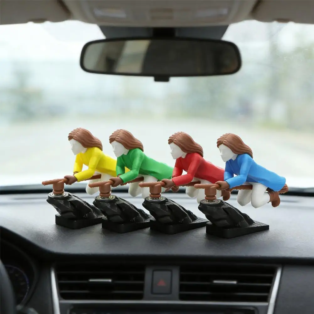 Witch Broomstick Dashboard Drift Ornament Wizard Car Interior Decoration Spooky Magic Vehicle Decor Accessories