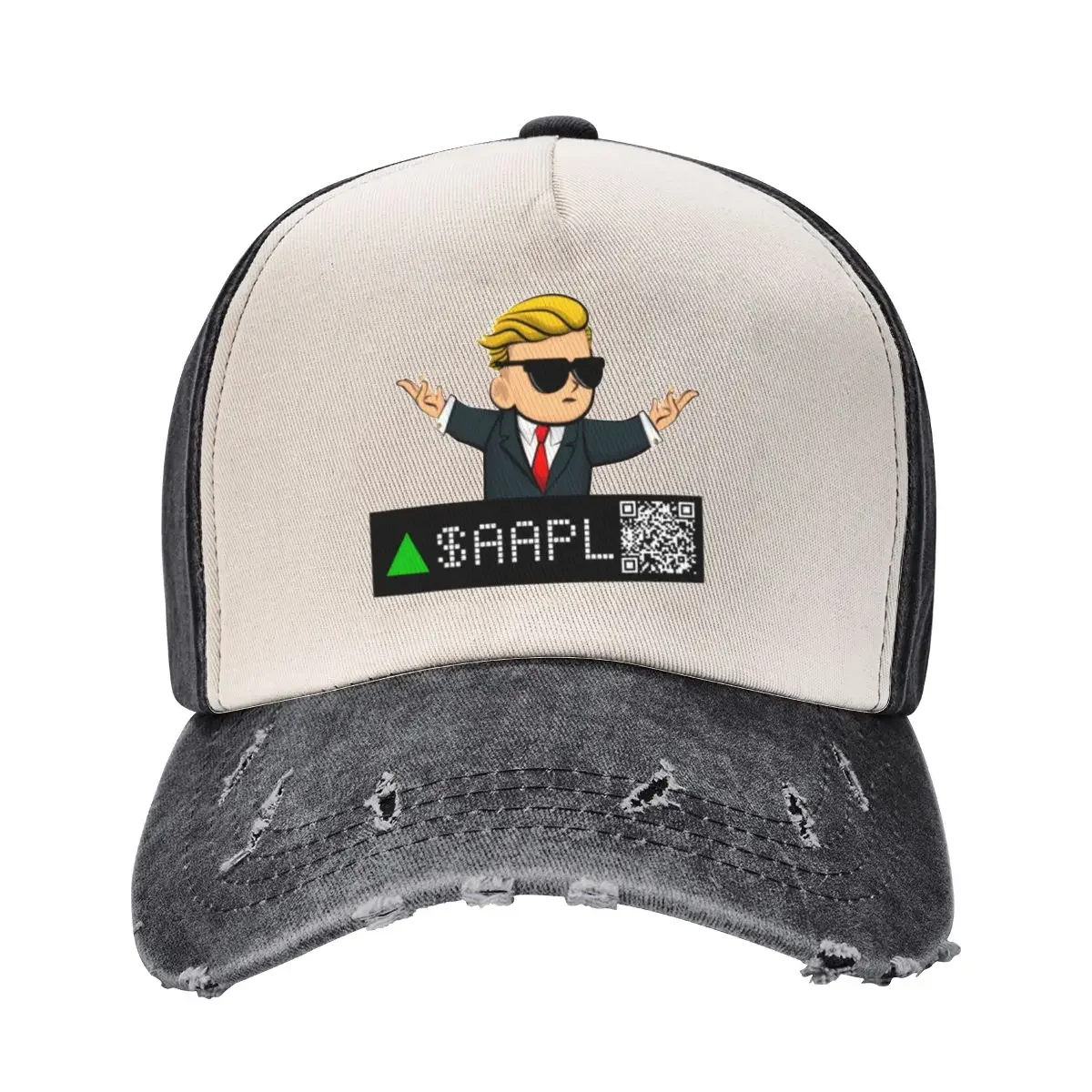 wallstreetbets - Apple $AAPL - QR Code - Google Finance Baseball Cap Anime Hat Visor Ball Cap funny hat Men's Baseball Women's