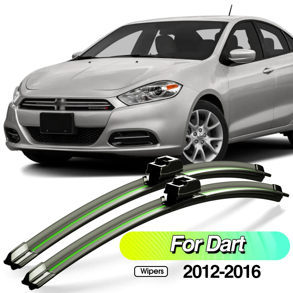 

For Dodge Dart 2012-2016 2pcs Front Windshield Wiper Blades Windscreen Window Accessories 2013 2014 2015