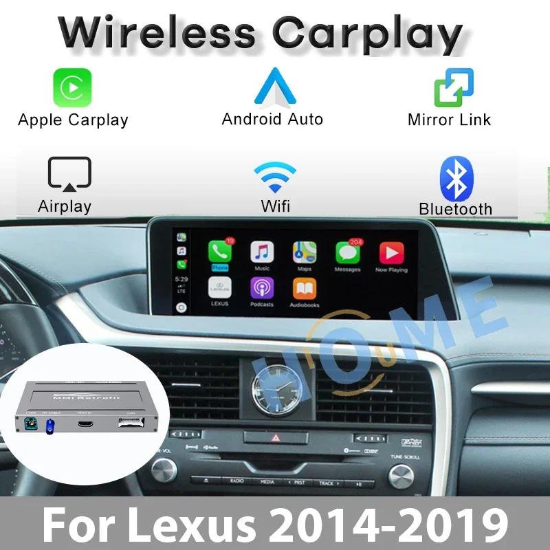 

Wireless CarPlay Android Auto module for Lexus RX NX UX LX CT GS ES LS RC Multimedia Module Box Video Interface Decoder