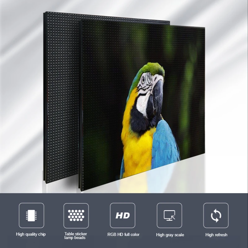 P4 LED screen panel module 256*256mm 64*64 pixels 1/32 Scan Indoor 3in1 SMD RGB Full color P4 LED display panel module