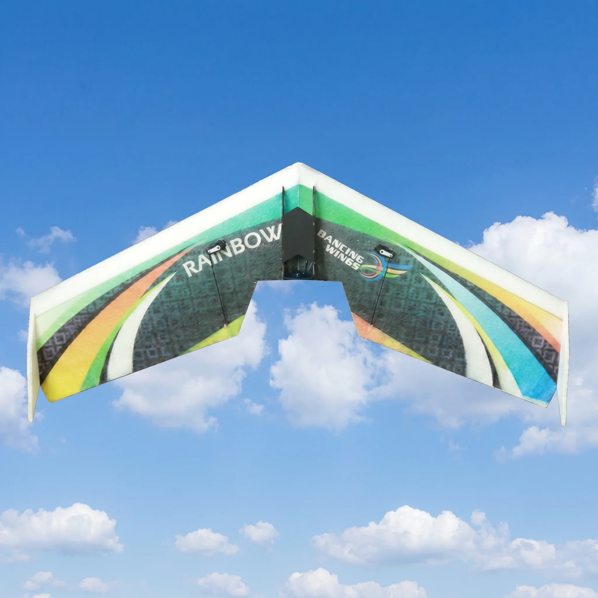 Rainbow Fly Wing EPP 800mm Tail-Push RC Plane Kit Durable Beginner-Friendly Indoor/Outdoor Aeromodelling