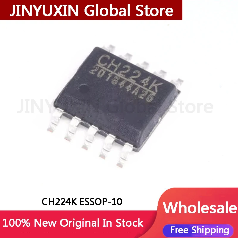 10-100Pcs New CH224K CH224 ESSOP-10 chip fast charging IC USB PD power protocol chip In Stock Wholesale