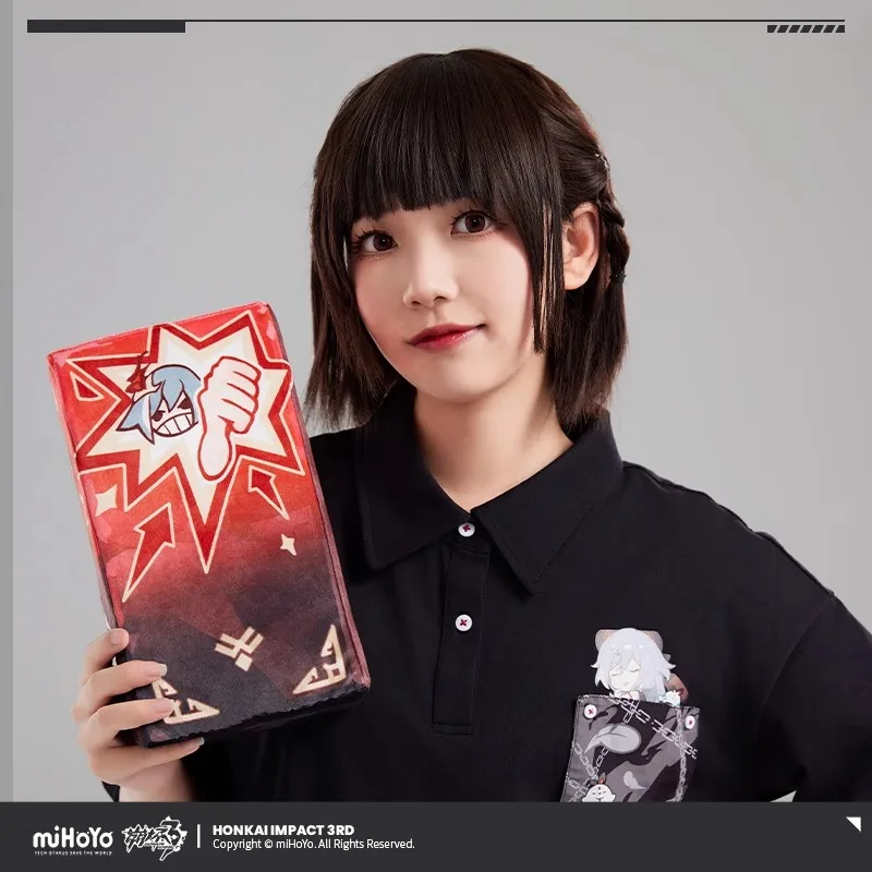

[Genuine] miHoYo Game Honkai Impact 3 Unpleasant Series Plush Bricks Fu Hua Cartoon Prop Anime Ornament Cosplay Halloween Gifts