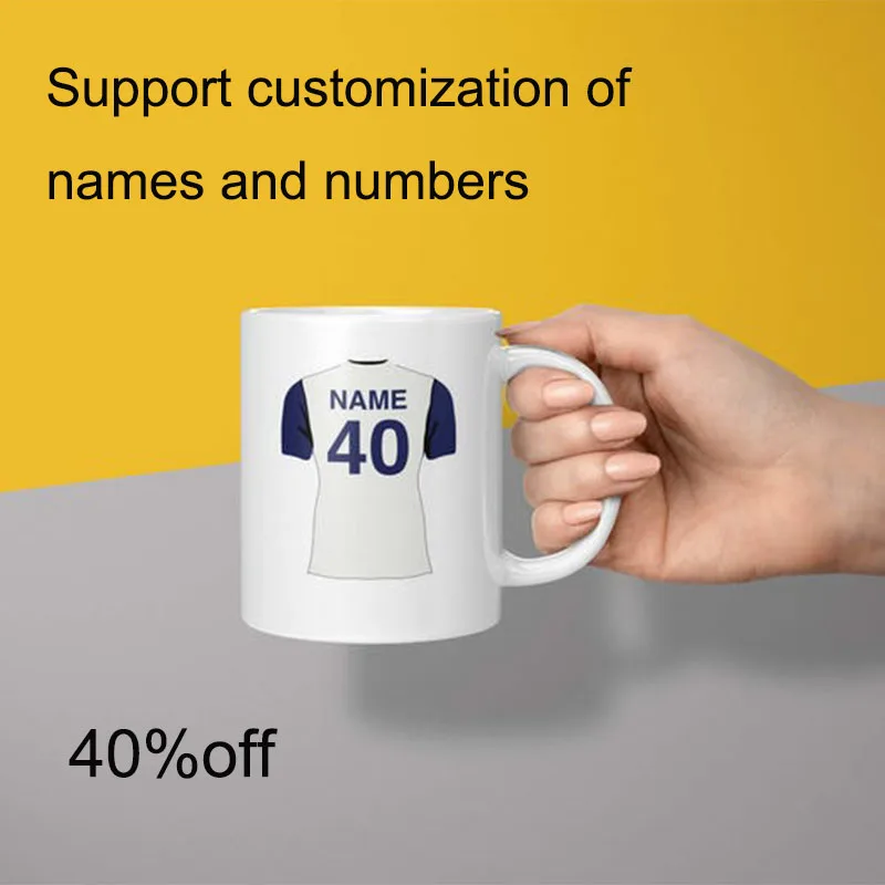 

Обовдобная кружка футбольного болельщика, настраиваемая с именем/номером, напитком, кофе во время просмотра спичек, лучший выбор на дни рождения/веседы