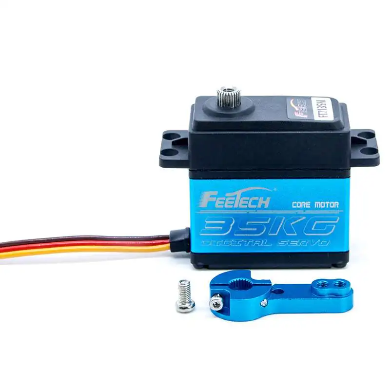 แรงบิดสูง 35kg.cm FT7135M Digital Servo 500~2500μ วินาที 180 °   มอเตอร์เกียร์เหล็กที่ไม่ควบคุมได้หุ่นยนต์รถ RC เรือเครื่องบินเครื่องบิน