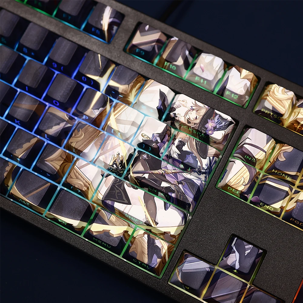 Honkai Star Rail Key Caps Anime Herta Keycaps PBT Cherry Profile Custom Designed Keycap Set For MX Switch Mechanical Keyboard