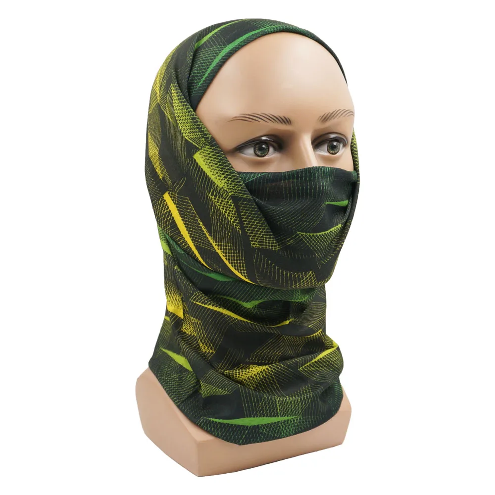 Tactical Bandana Summer Face Scarves Tubular Head Mask Leopard Scraf Camo Anti-UV Windproof Soft Neck Gaiter Cover for Men Women