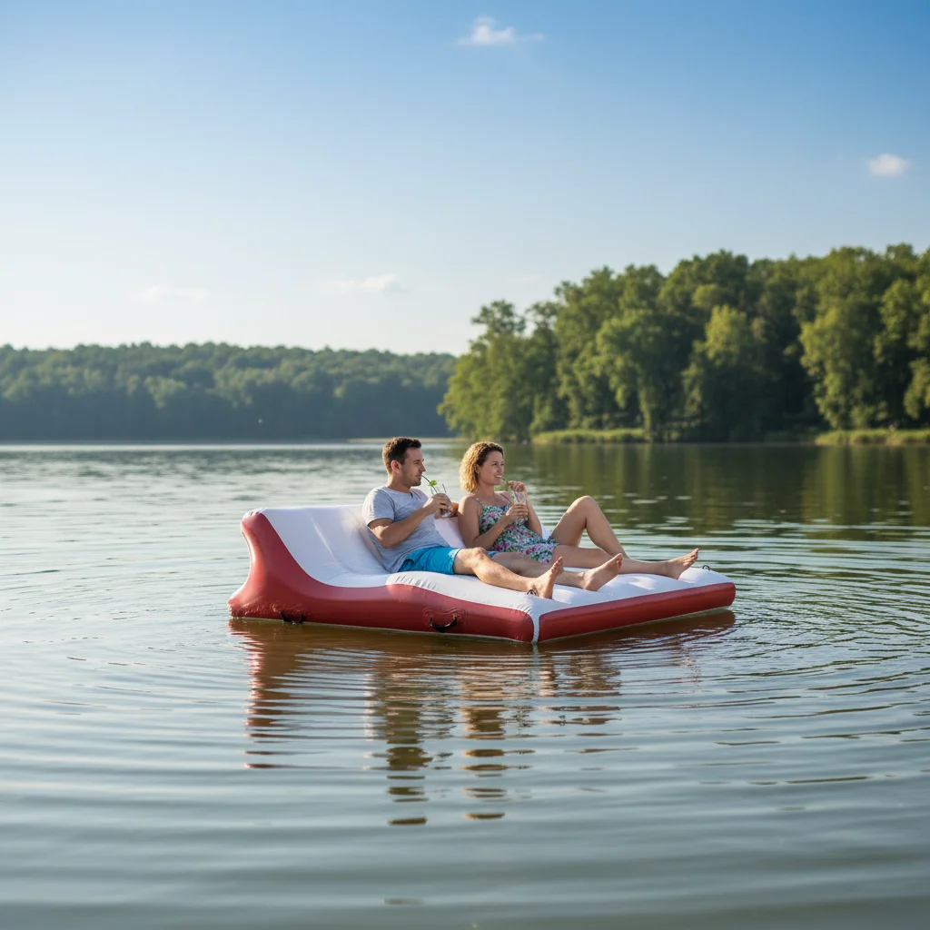 Wholesale Inflatable Water Floating Raft - Portable Outdoor Inflatable Floating Island Sofa for Sea, Lake, and Pool