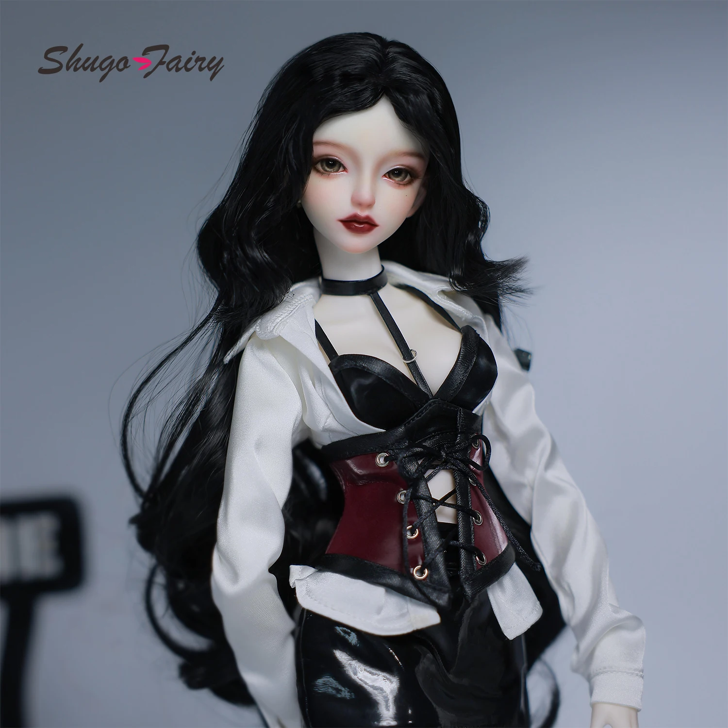 BJD LsLa A 1/4 BJD Executive OL Style Sammler-Kunstpuppe, elegantes, verführerisches Komplettset mit Harzkörper ShugaFairy