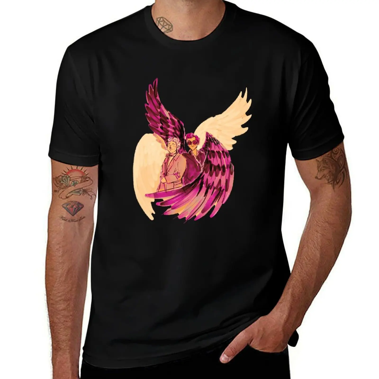 

- Crow shirts for t shirts GO summer for t man Eachother shirt and Azi Wings - around anime t T-Shirt man man g men