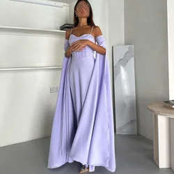 Purple Formal Occasion Dresses 2023 A-line Luxurious Party Dress with Beads Ruching Long Sexy Evening Gowns فساتين مناسبة رسمية