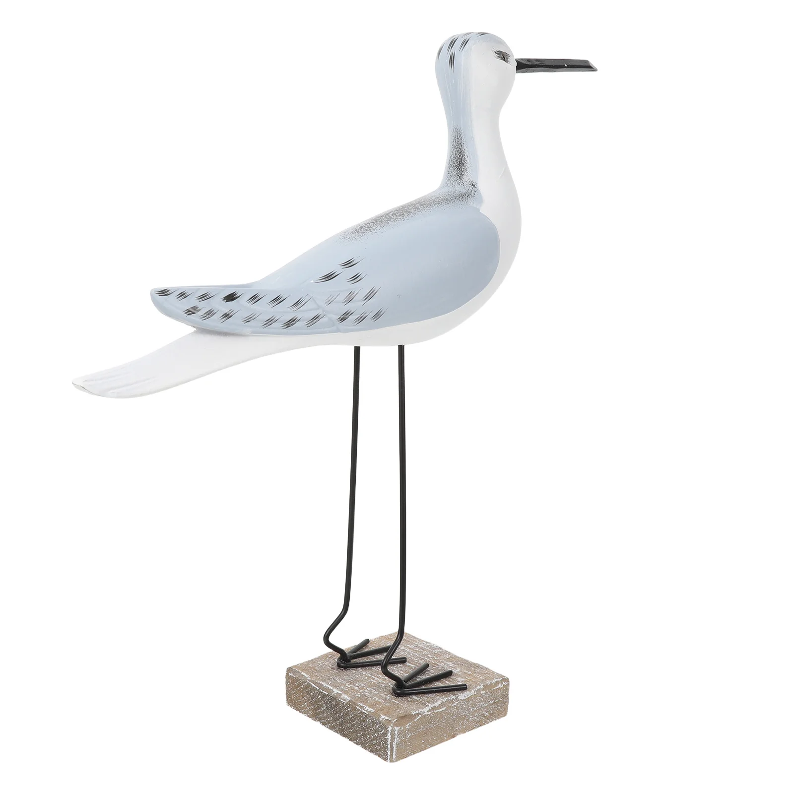 Деревянная фигурка чайки для декора стола в морском стиле