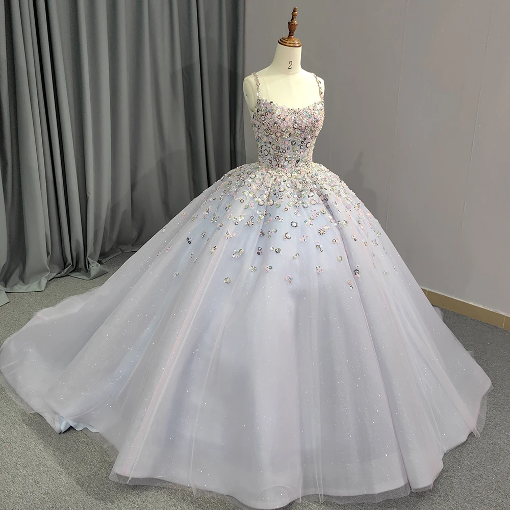 Jancember-exquisitos vestidos de quinceañera Superfinos para niña, vestido de baile con lentejuelas, tirantes finos, cuentas, barra de cordones Mitzvah DY6610