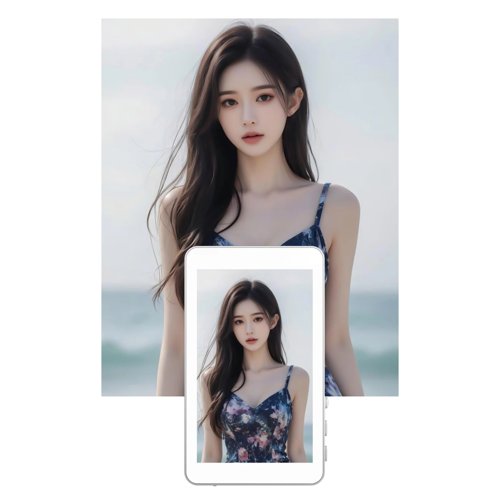 

Phone Selfie Monitor Screen Wireless Magnetic Rear Camera Monitor Screen Projector WiFi 2.4G+5G For iPhone Android Selfie Live