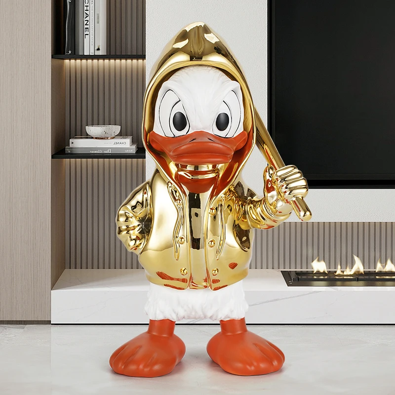 New Funny Donald Duck Living Room Decoration Desktop Floor Lamp Luxurious And Cute Decoration Entrance  Cabinet Large Decoration