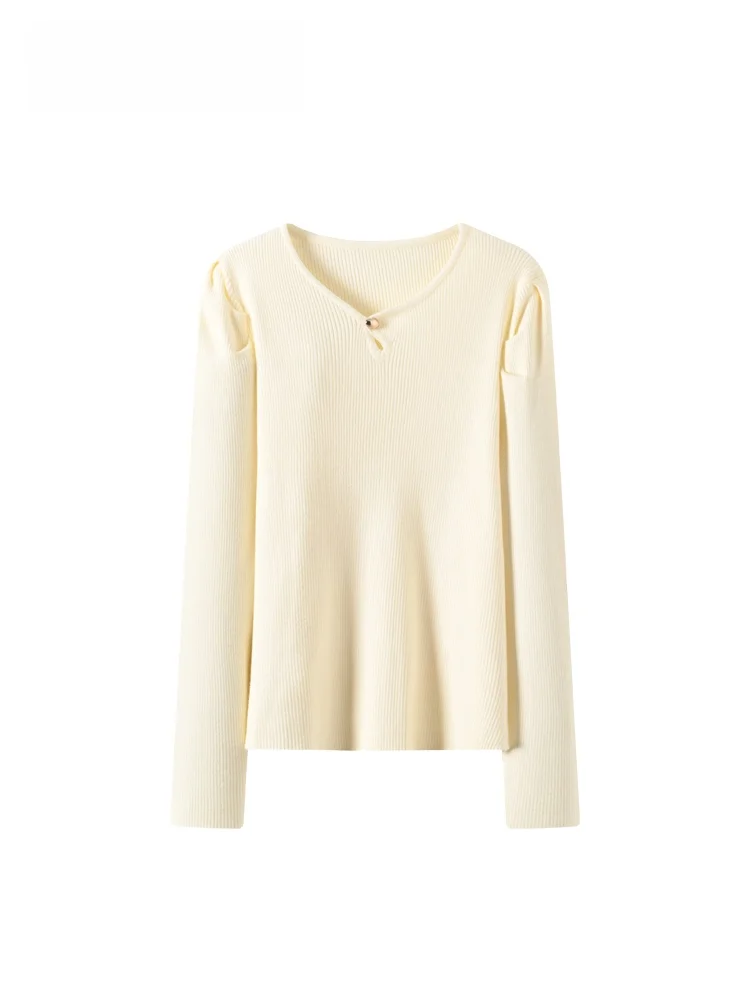 

plus Size Women's V-Ne Long Sve Knitwear Warm Base Layer irt Faionable Slimming Clubwear for Autumn Winter